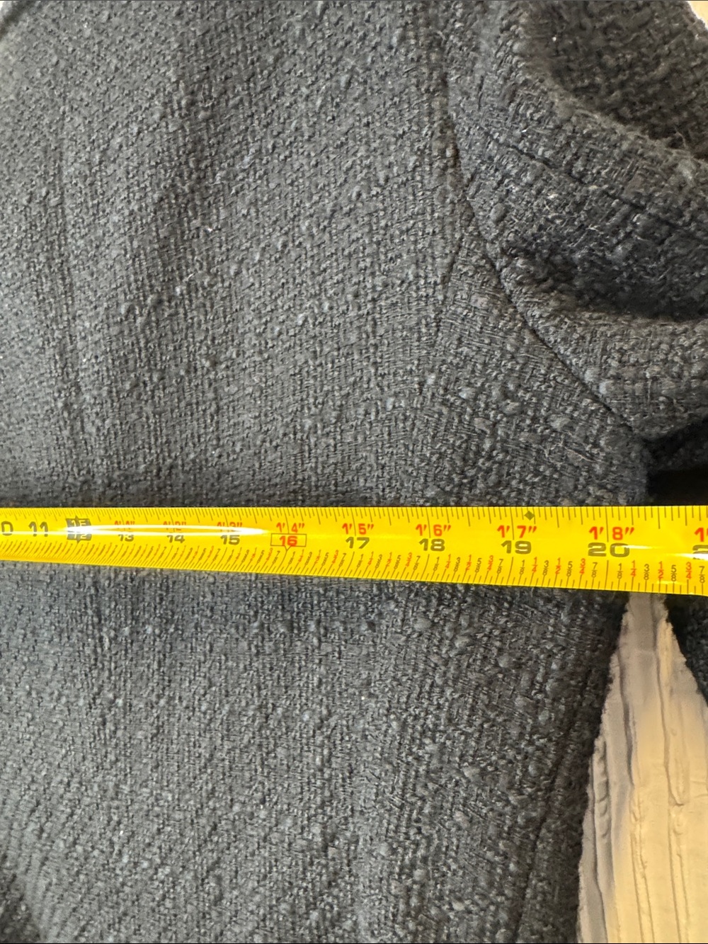 Zara Black Tweed Double-Breasted Blazer with Gold Buttons - Picture 6 of 7